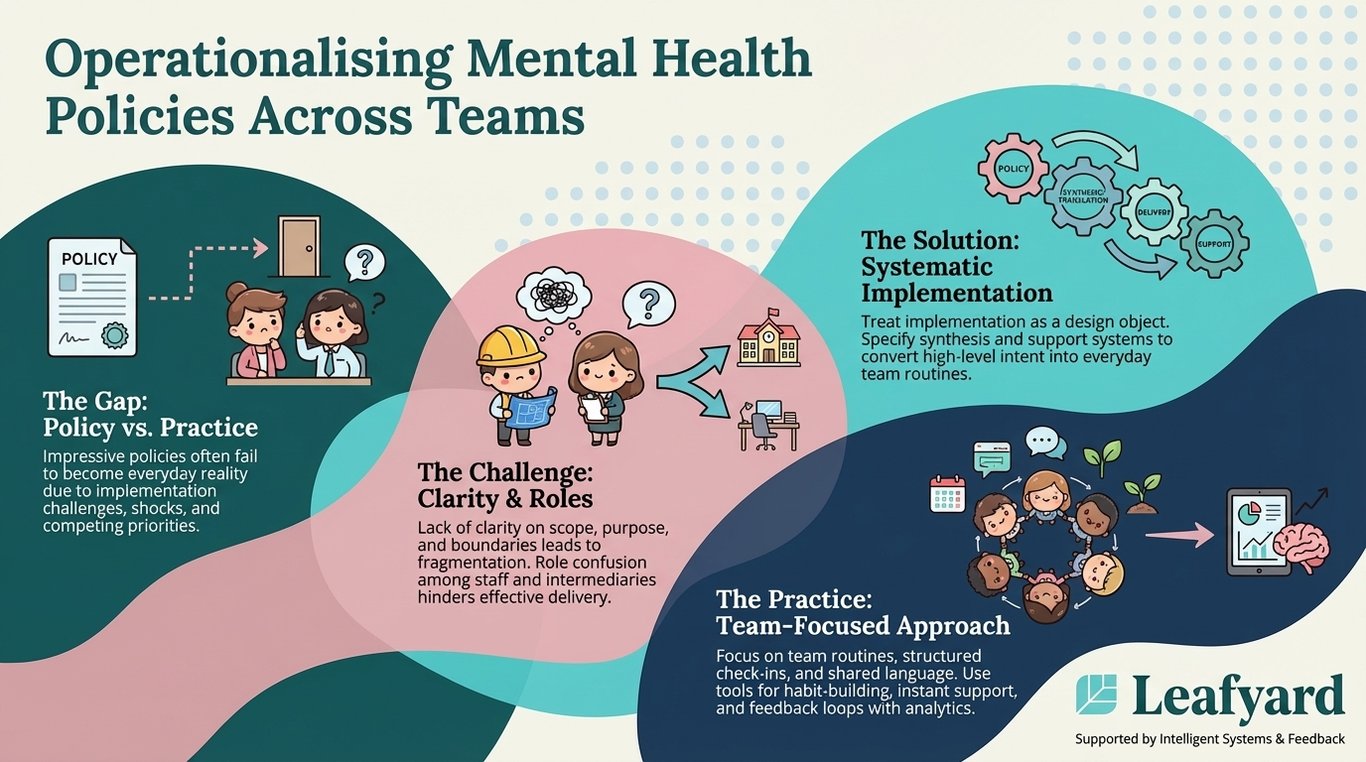 Operationalising Mental Health Policies Across Teams illustration