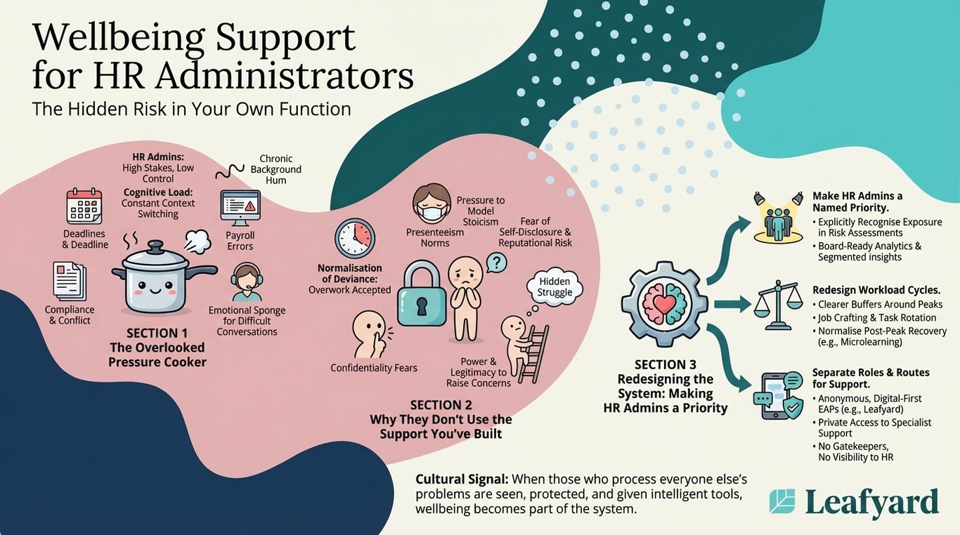 Wellbeing Support for HR Administrators illustration