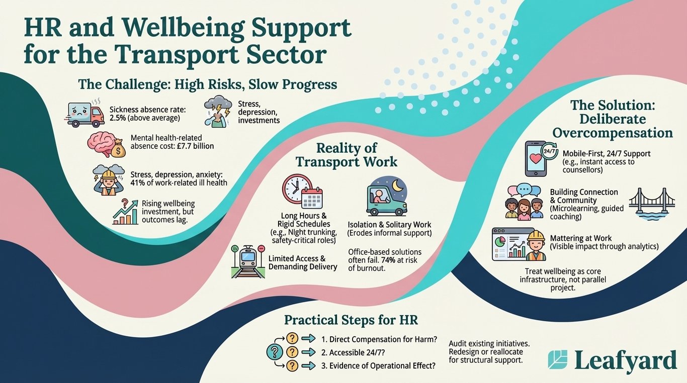 HR and Wellbeing Support for the Transport Sector illustration