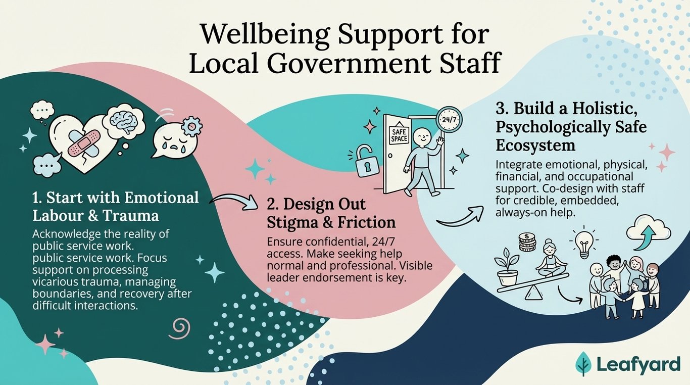 Wellbeing Support for Local Government Staff illustration