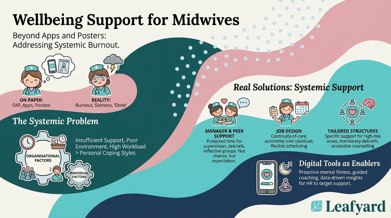 Wellbeing Support for Midwives illustration