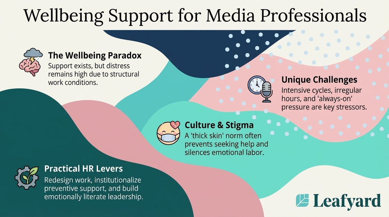 Wellbeing Support for Media Professionals illustration