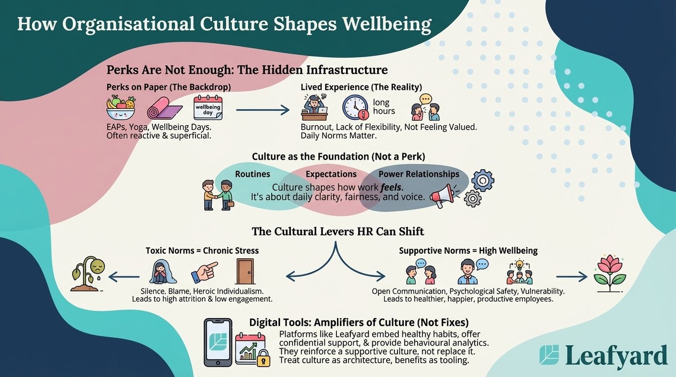 How Organisational Culture Shapes Wellbeing illustration