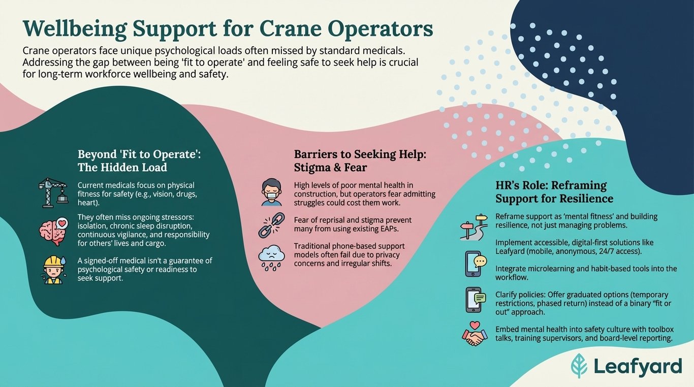 Wellbeing Support for Crane Operators illustration