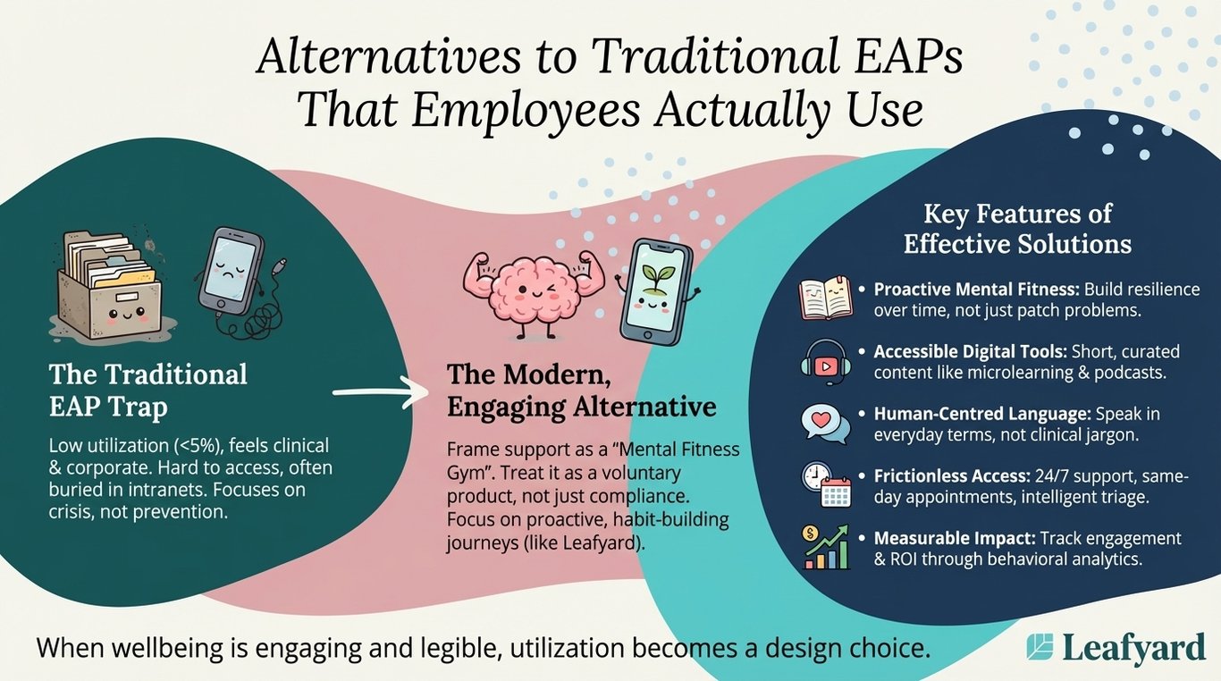 Alternatives to Traditional EAPs That Employees Actually Use illustration