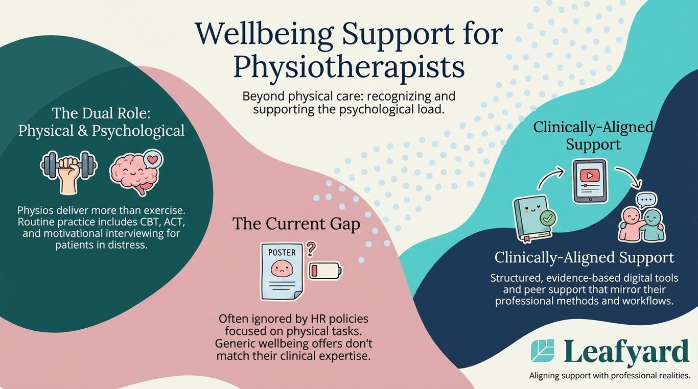 Wellbeing Support for Physiotherapists illustration
