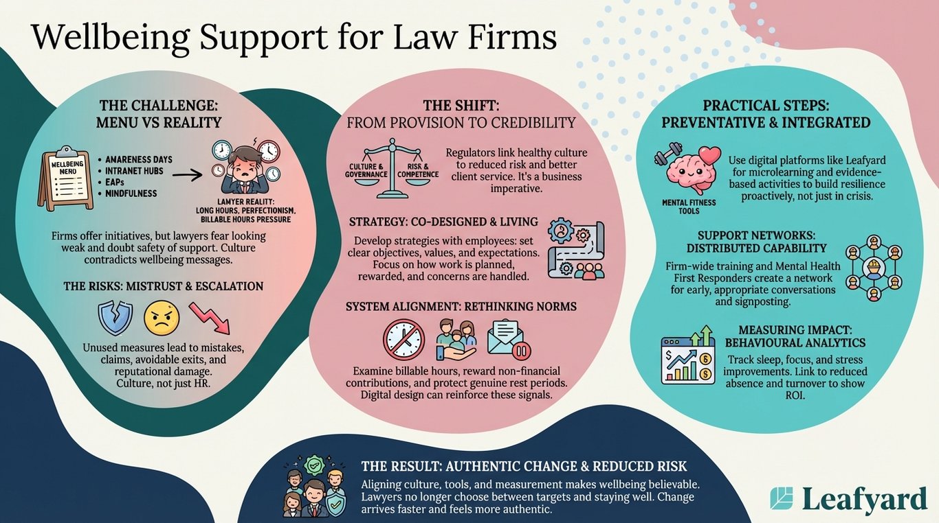 Wellbeing Support for Law Firms illustration