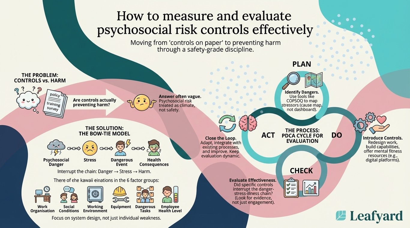How to measure and evaluate psychosocial risk controls effectively illustration