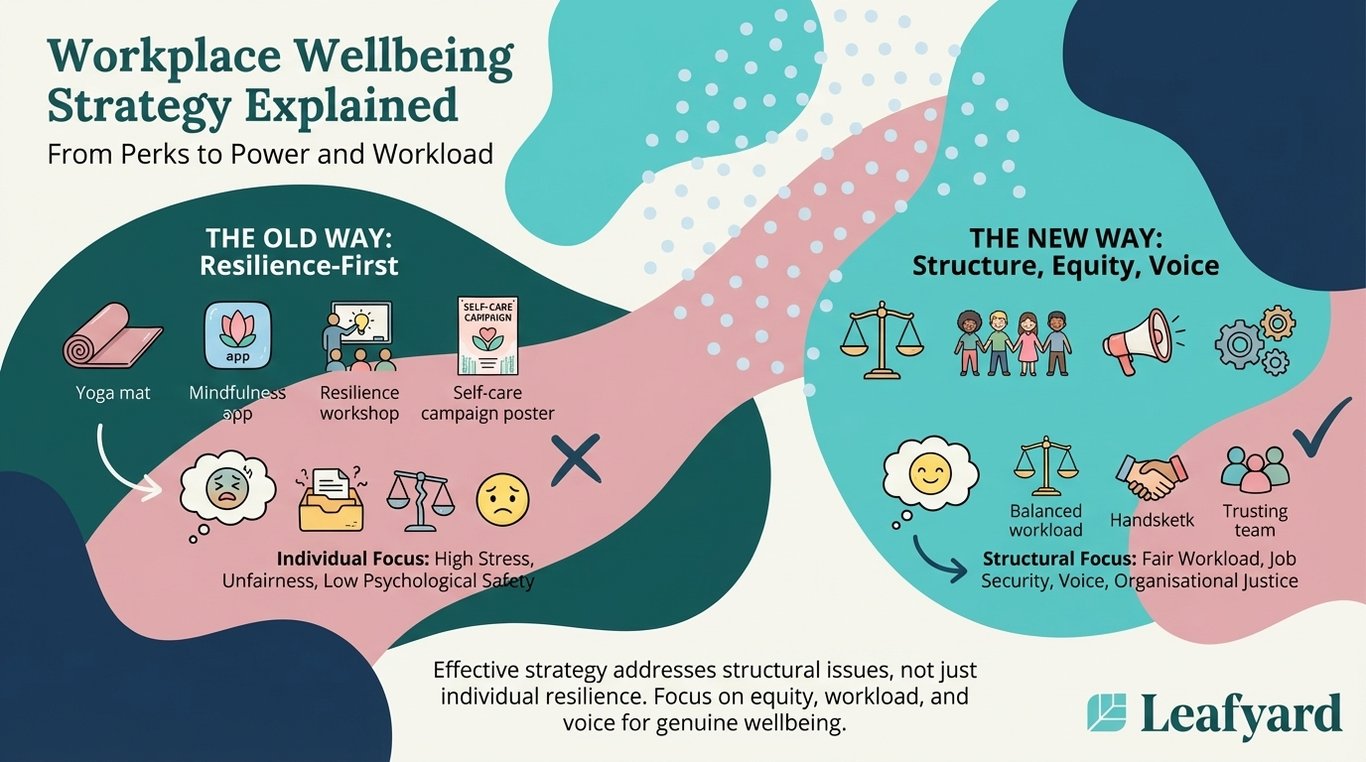 Workplace Wellbeing Strategy Explained illustration