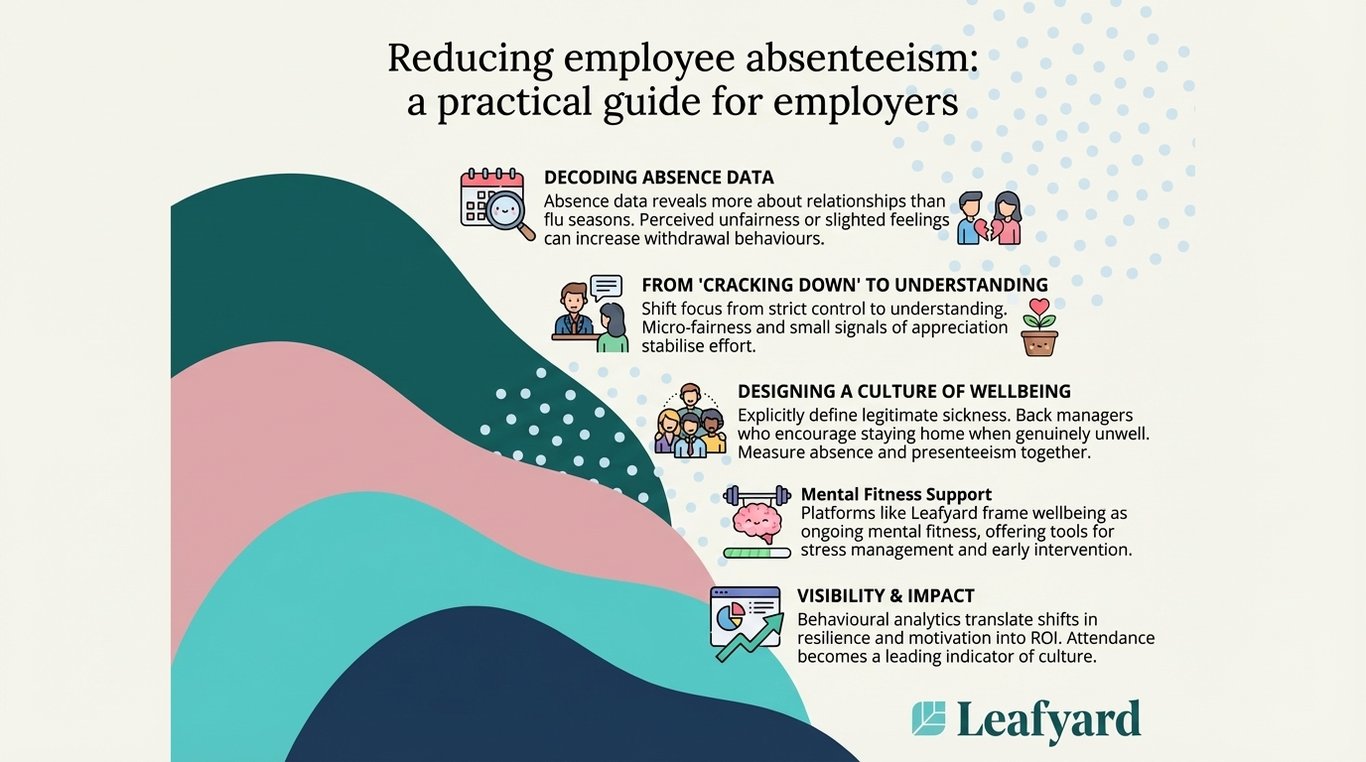 Reducing employee absenteeism: a practical guide for employers illustration