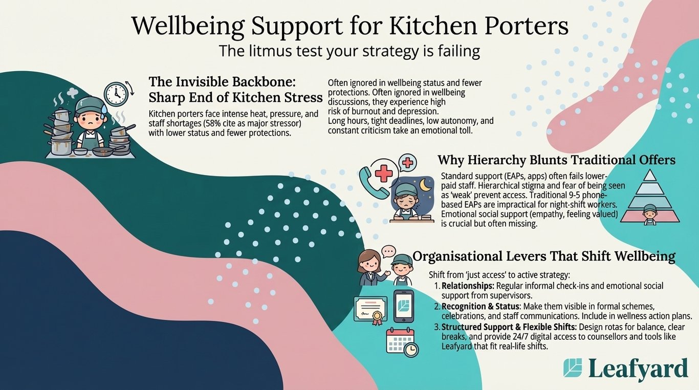 Employee Assistance Programme for Kitchen Porters illustration