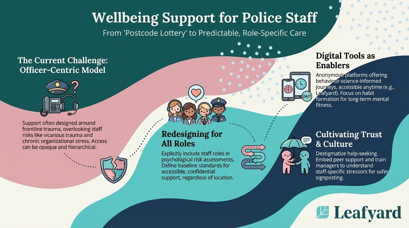 Wellbeing Support for Police Staff illustration