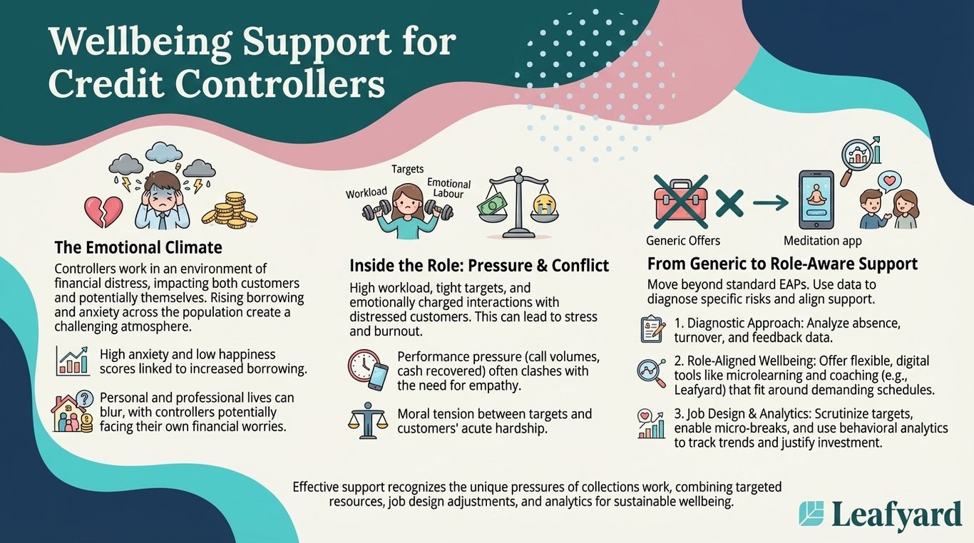 Wellbeing Support for Credit Controllers illustration