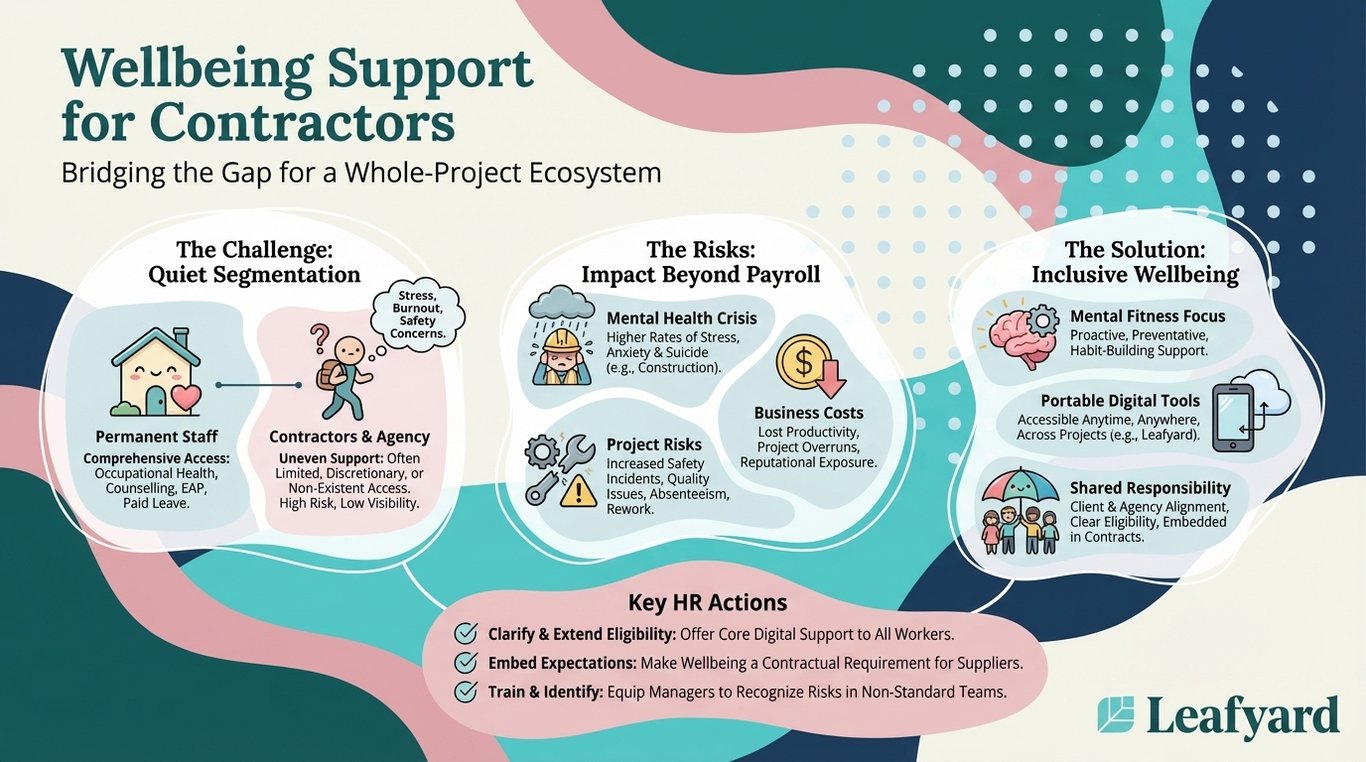 Wellbeing Support for Contractors illustration