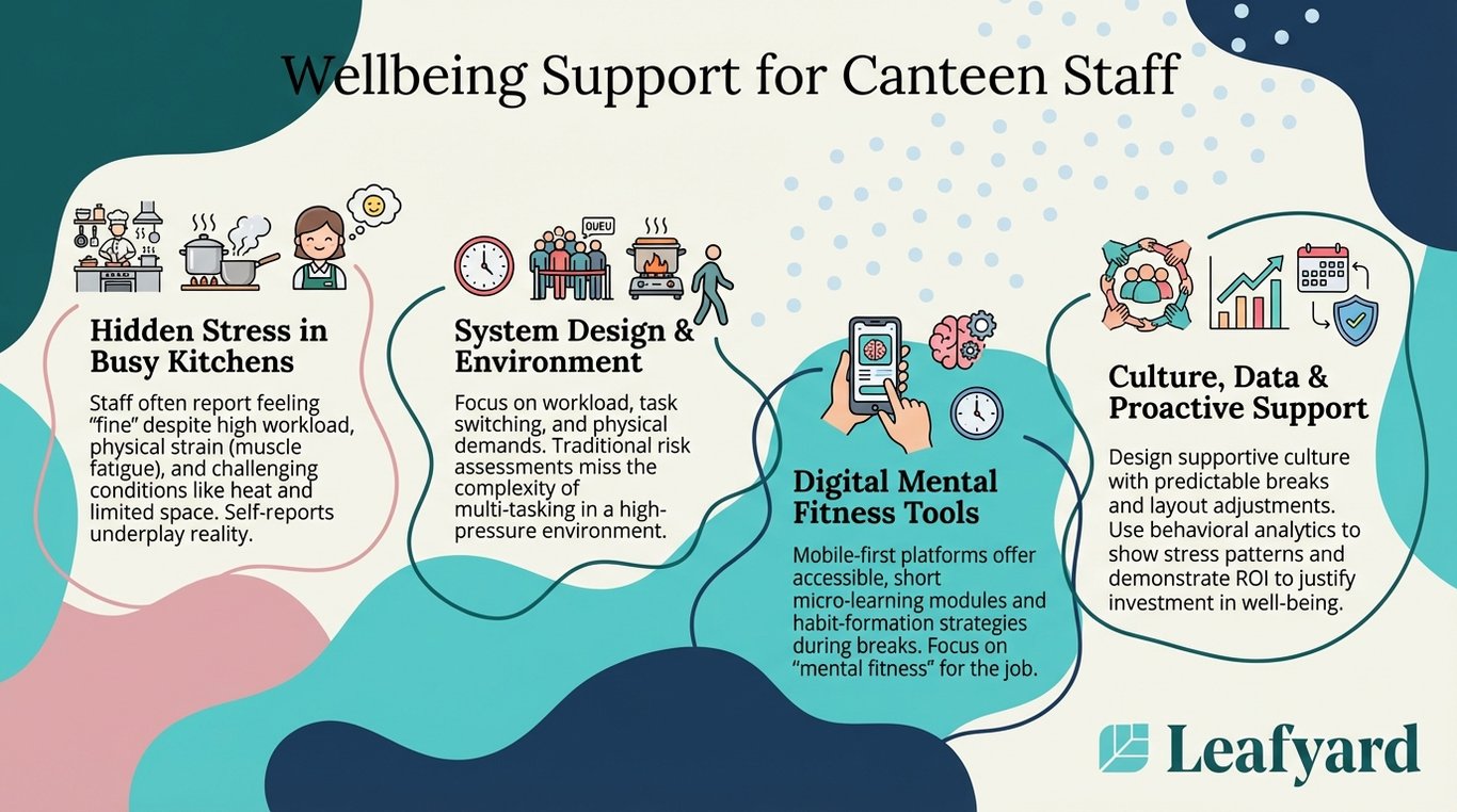 Wellbeing Support for Canteen Staff illustration