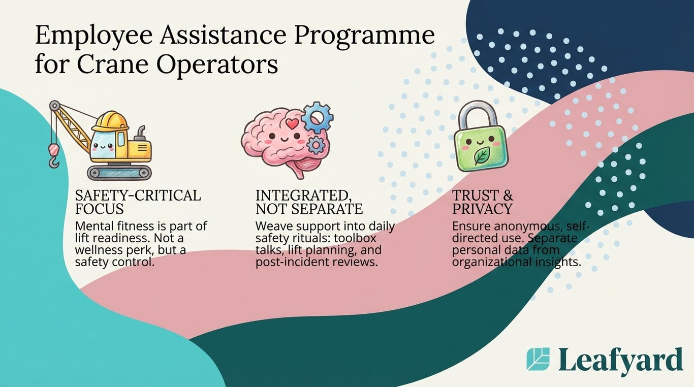 Employee Assistance Programme for Crane Operators illustration