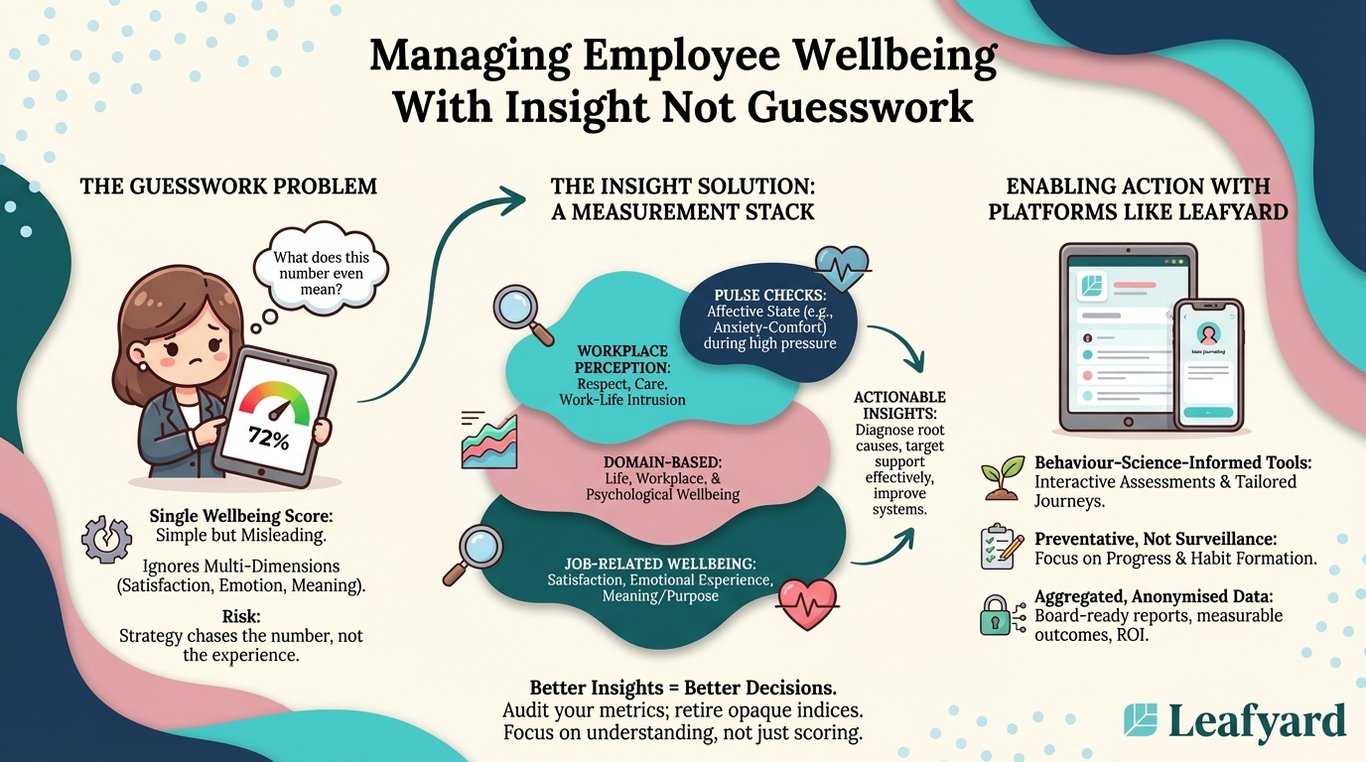 Managing Employee Wellbeing With Insight Not Guesswork illustration