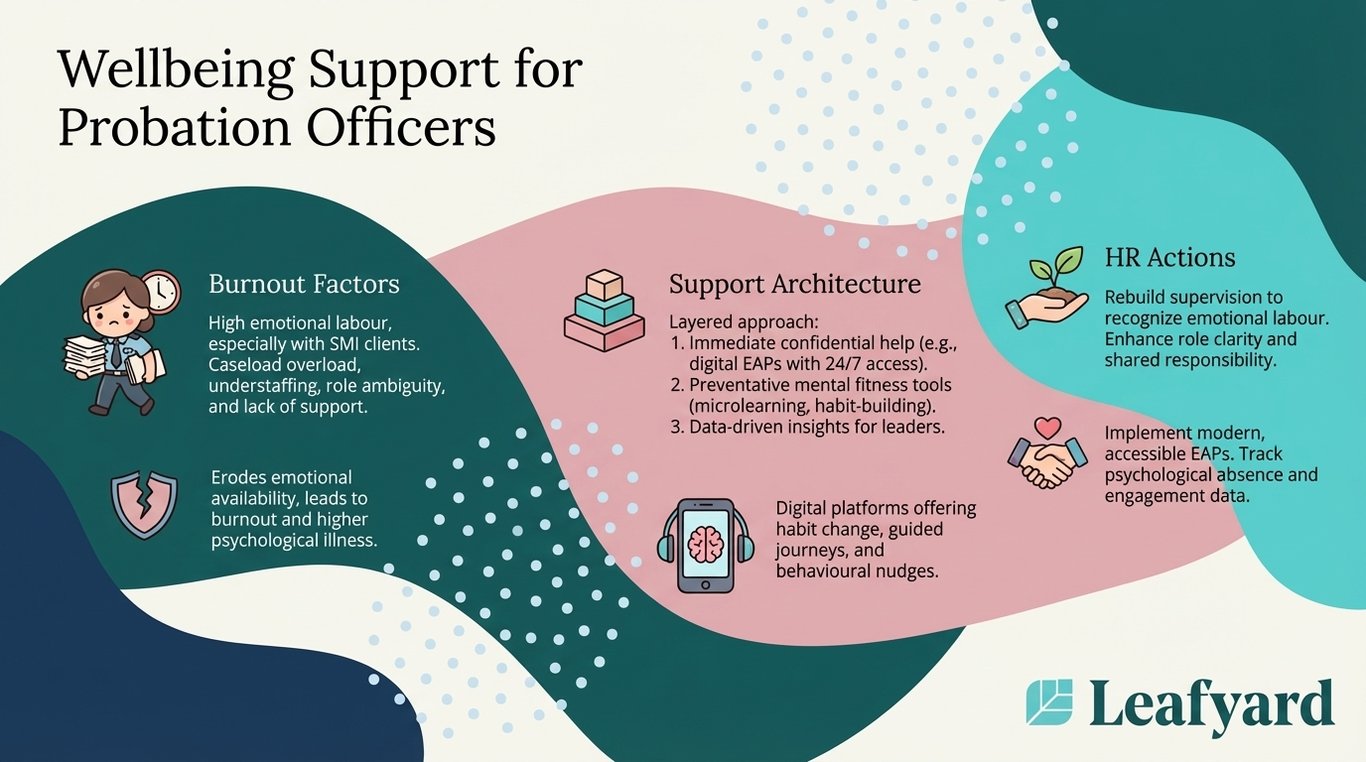 Wellbeing Support for Probation Officers illustration