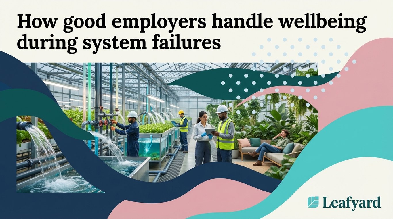 How good employers handle wellbeing during system failures