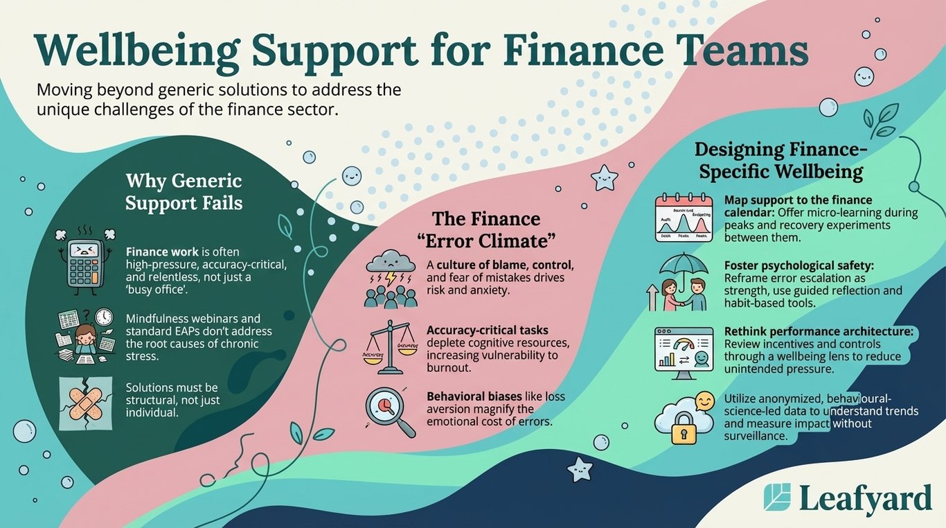 Wellbeing Support for Finance Teams illustration