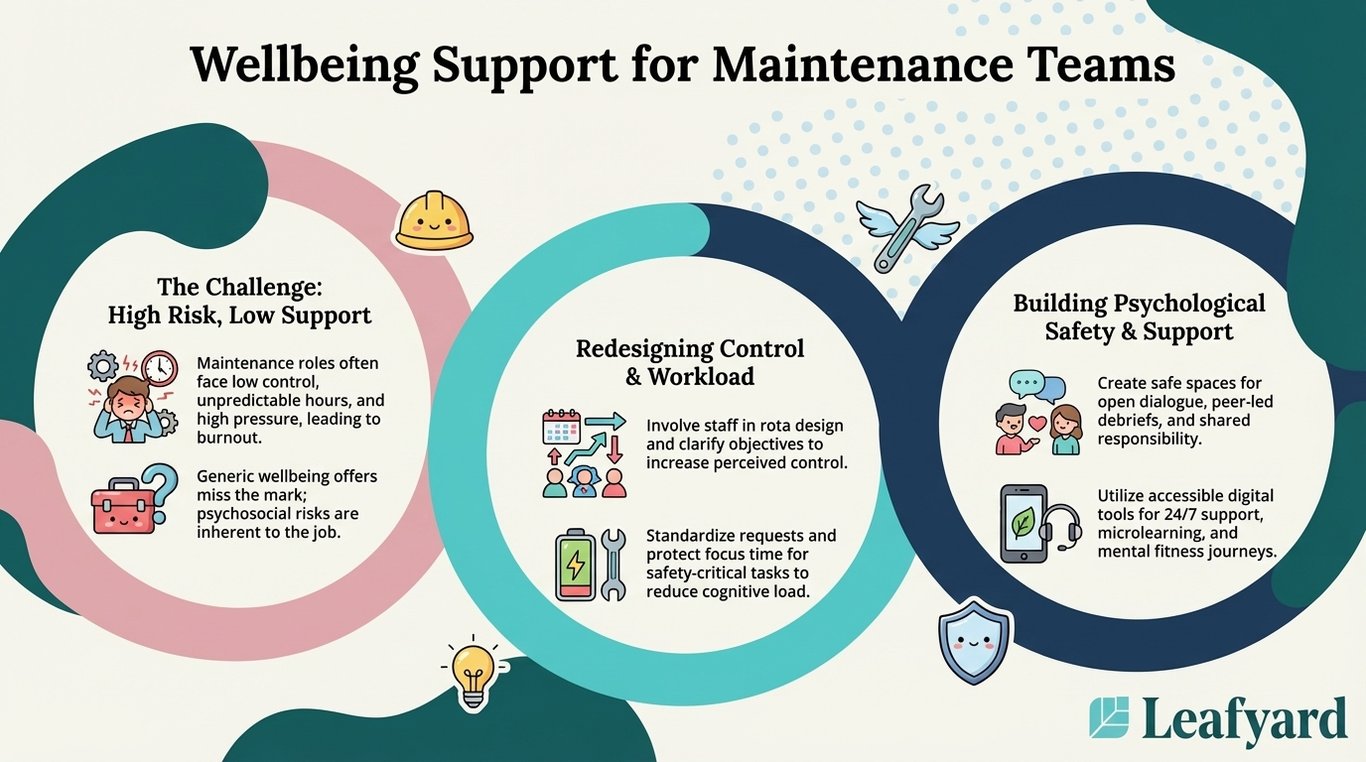 Wellbeing Support for Maintenance Teams illustration