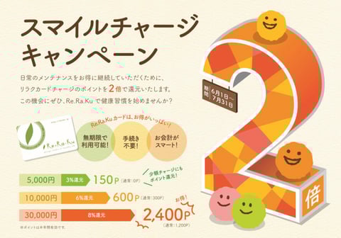 スマイルチャージキャンペーン！