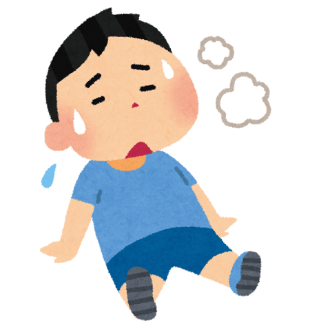 こまめに水分・塩分補給を！