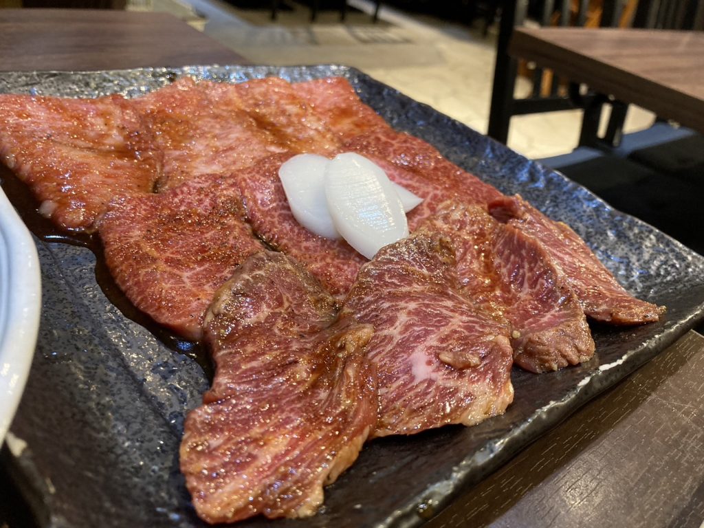 お肉を食べました