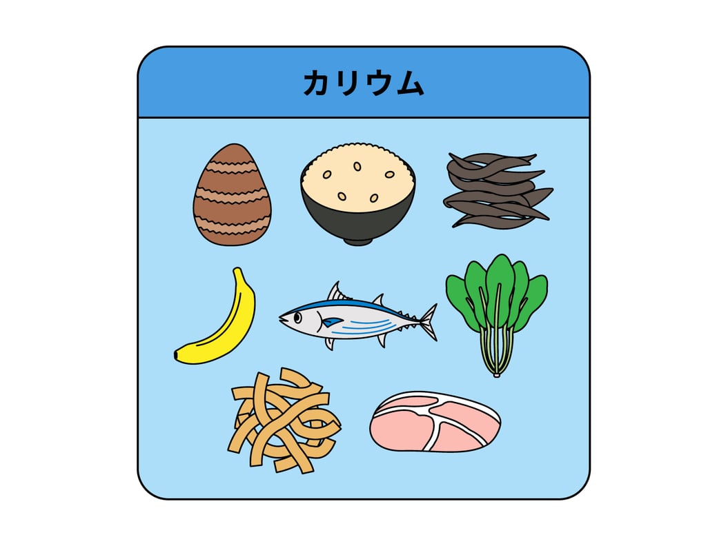 カリウムが取れる食材！