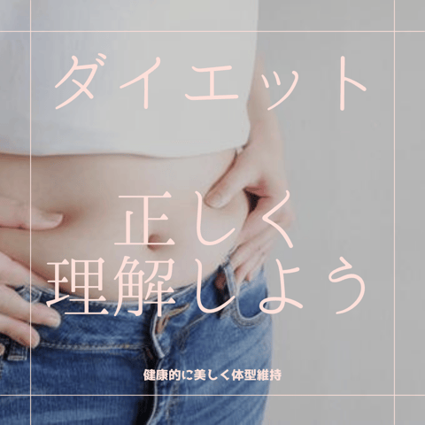 正しく理解するダイエット！