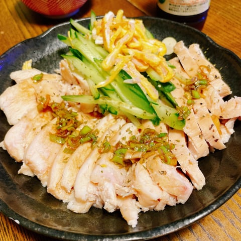 蒸し鶏