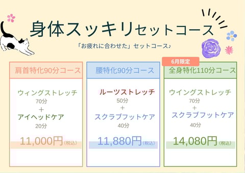 6月限定セットコース！【小石川後楽園店】