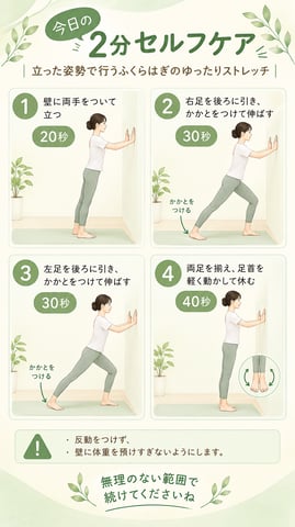 肌寒くなってきましたねー足回りのストレッチでポカポカ体操ー