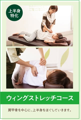上半身に特化！ウィングストレッチコース
