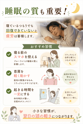 睡眠時間だけでなく「睡眠の質」も意識