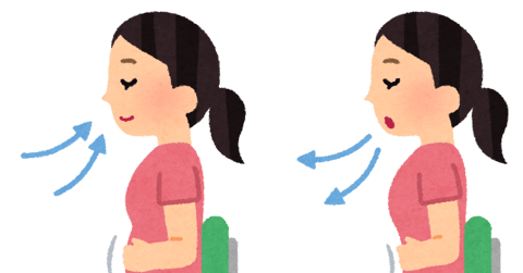 腹式呼吸でさらなるリラックス！