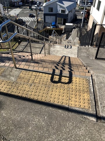 坂がきつい