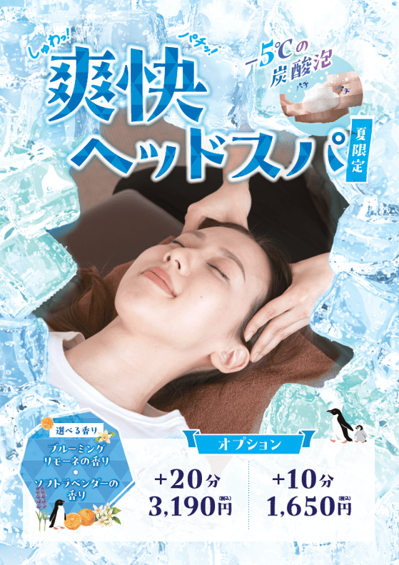 ☆夏季限定☆爽快ヘッドスパ