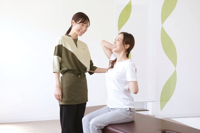 いい姿勢で身体の負担を少なく♪