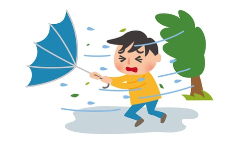 台風にともなう営業時間変更のお知らせ