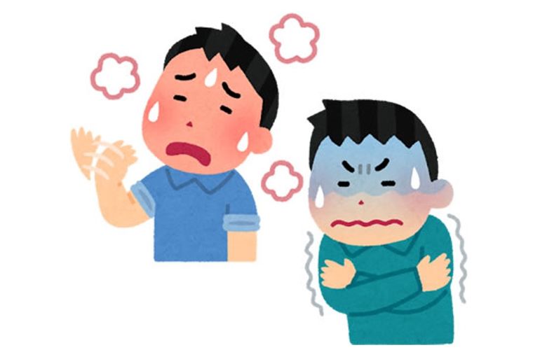 室内外の寒暖差で体調等は大丈夫ですか？