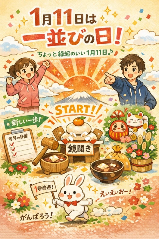 １月１１日（日）のご案内