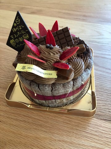 モスパーティでケーキ