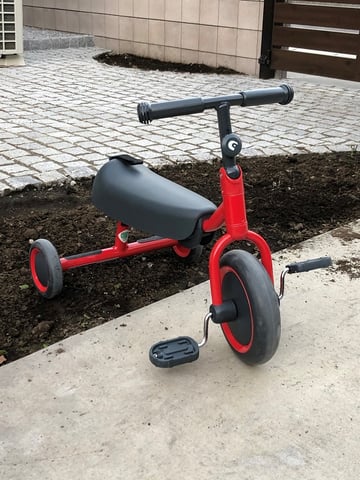 三輪車デビュー