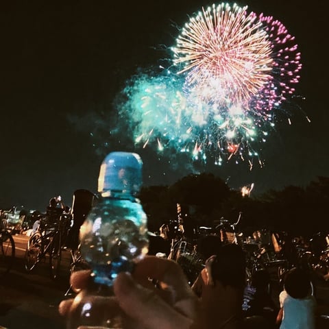 お祭りに行きました！