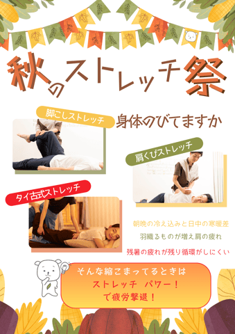 大好評♪　秋のストレッチ祭