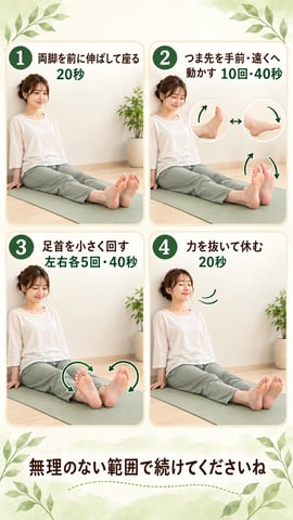 歩いて気分転換ーリラックスタイムのストレッチー