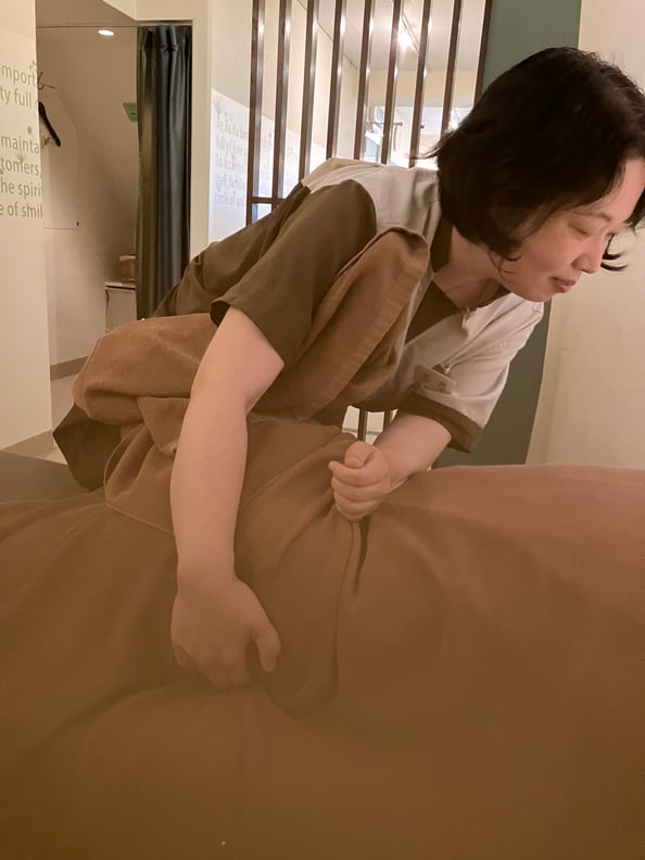 12/12（金)足腰のお疲れをしっかり流しましょう【Re.Ra.Ku 代々木八幡店】