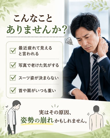 こんなお悩み、姿勢が関係しているかも？