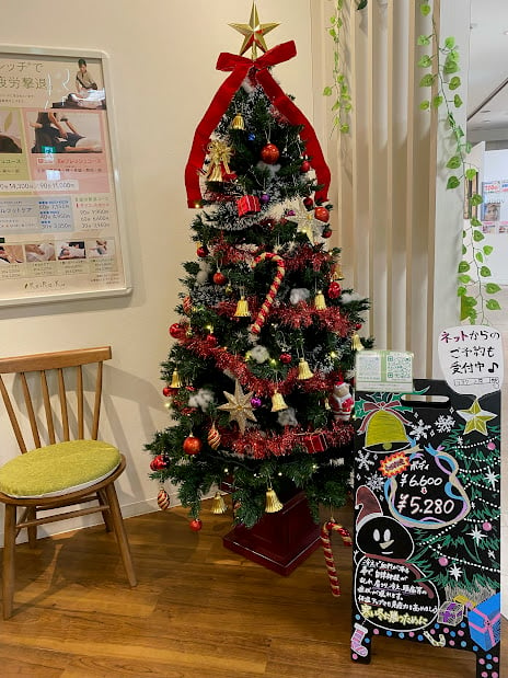 店内はすっかりクリスマス色！